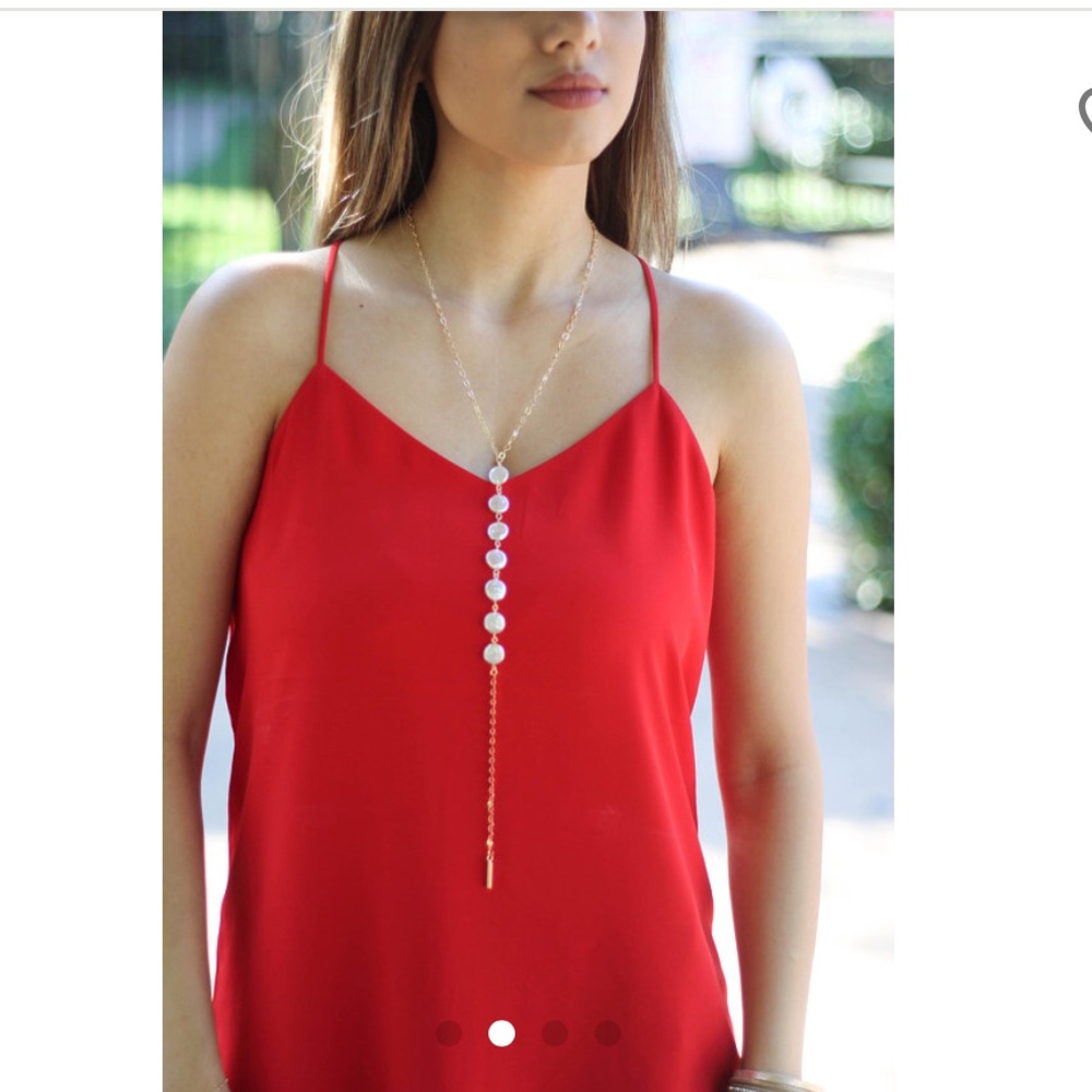 Pearl disks necklace